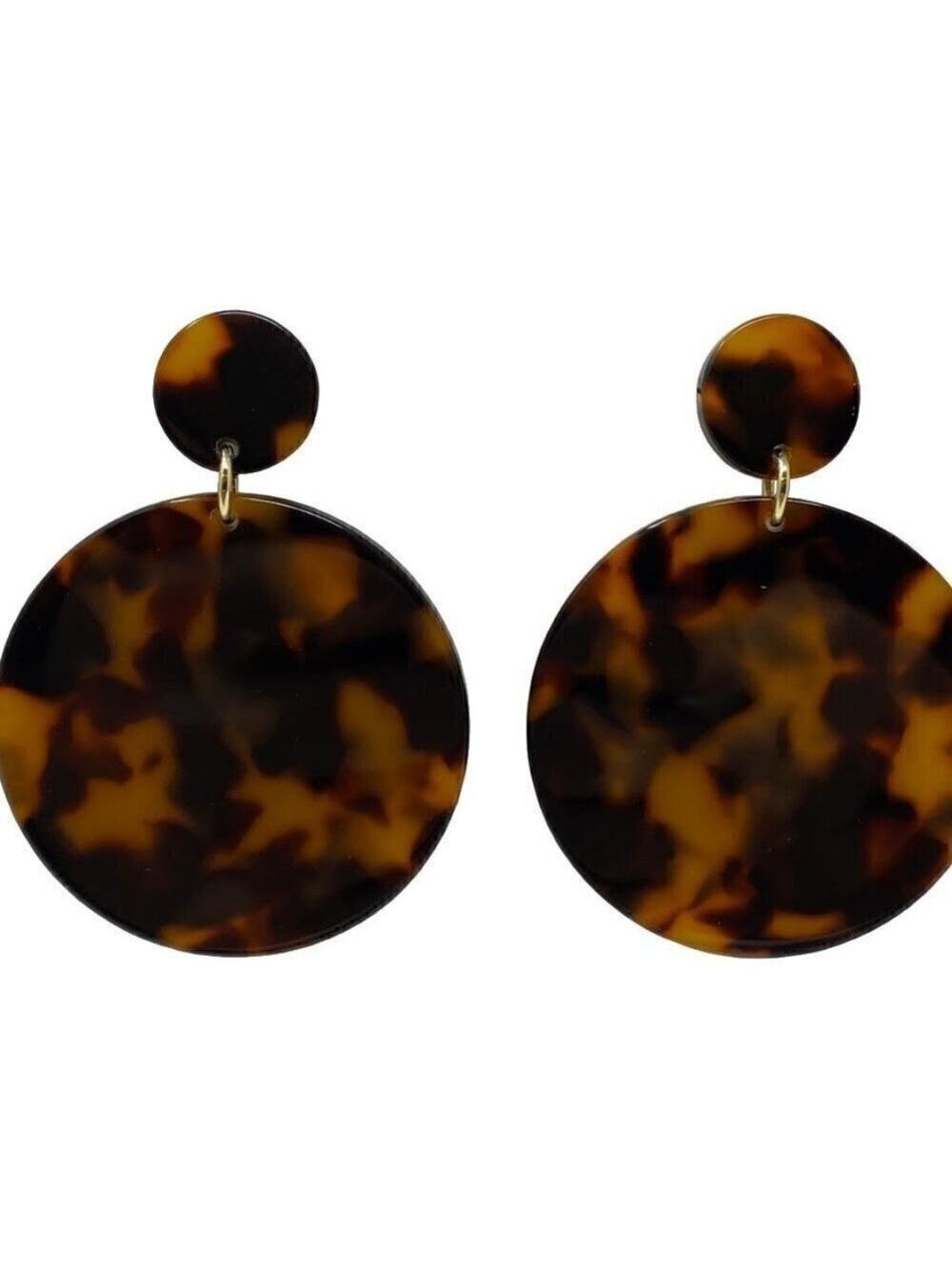 Tortoise Shell Earrings - Picture 1 of 1